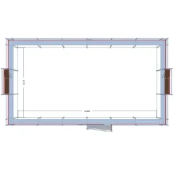 Byggställning modul stål 240m2