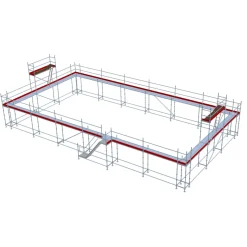 Byggställning modul stål 240m2