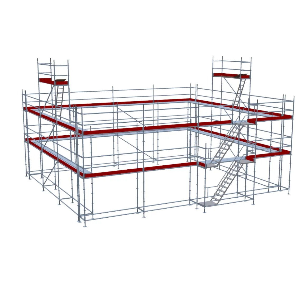 Byggställning modul stål 280m2