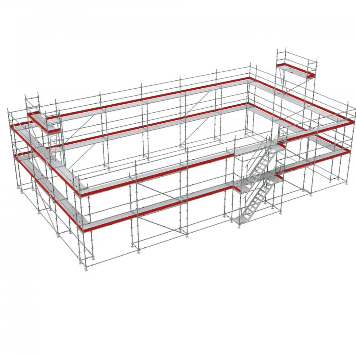 Byggställning modul stål 354m2