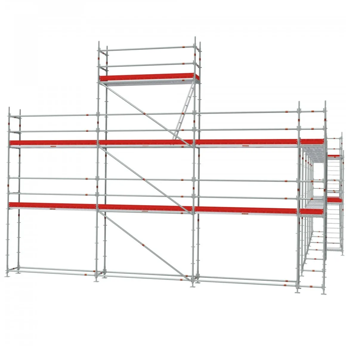 Byggställning modul stål 182m2