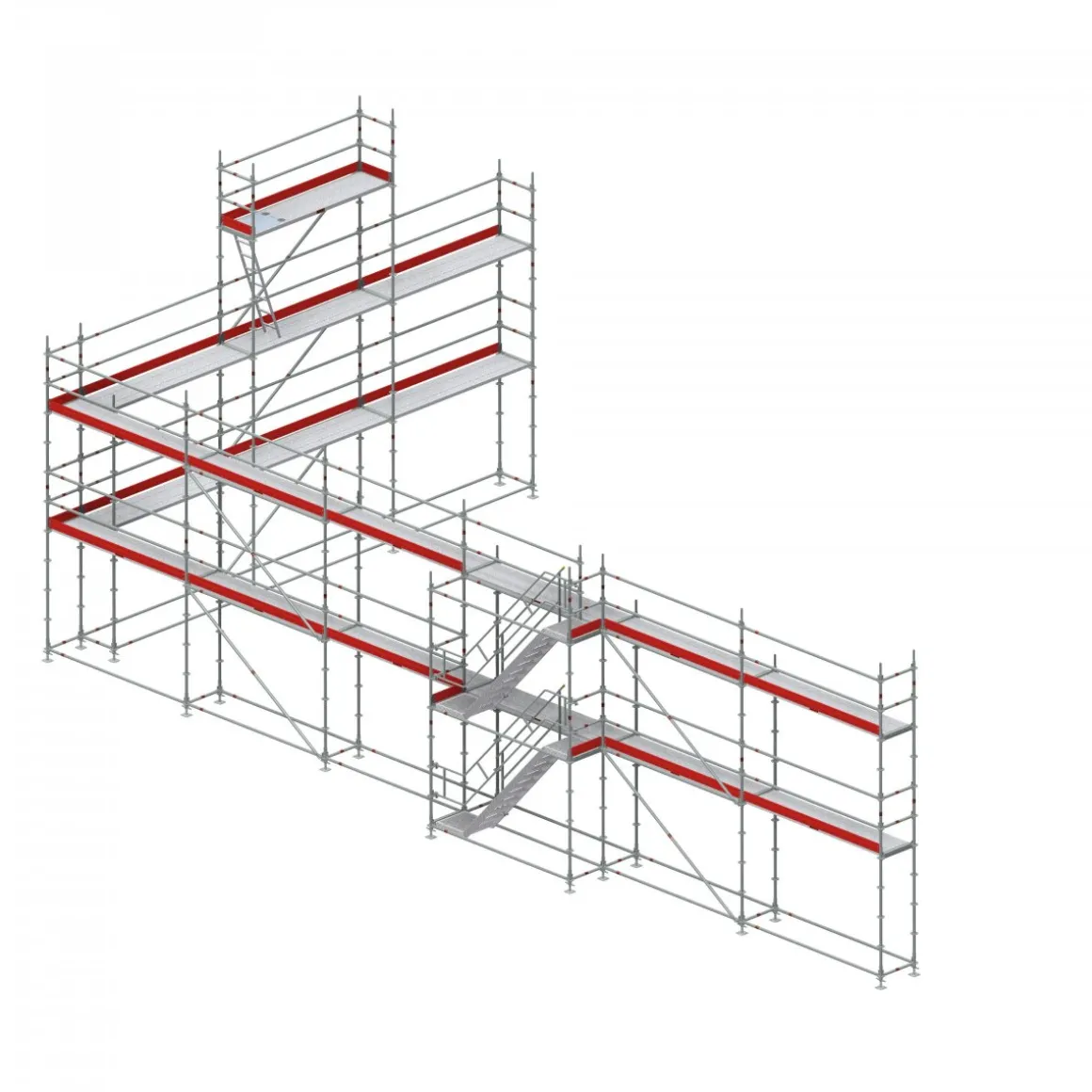 Byggställning modul stål 182m2
