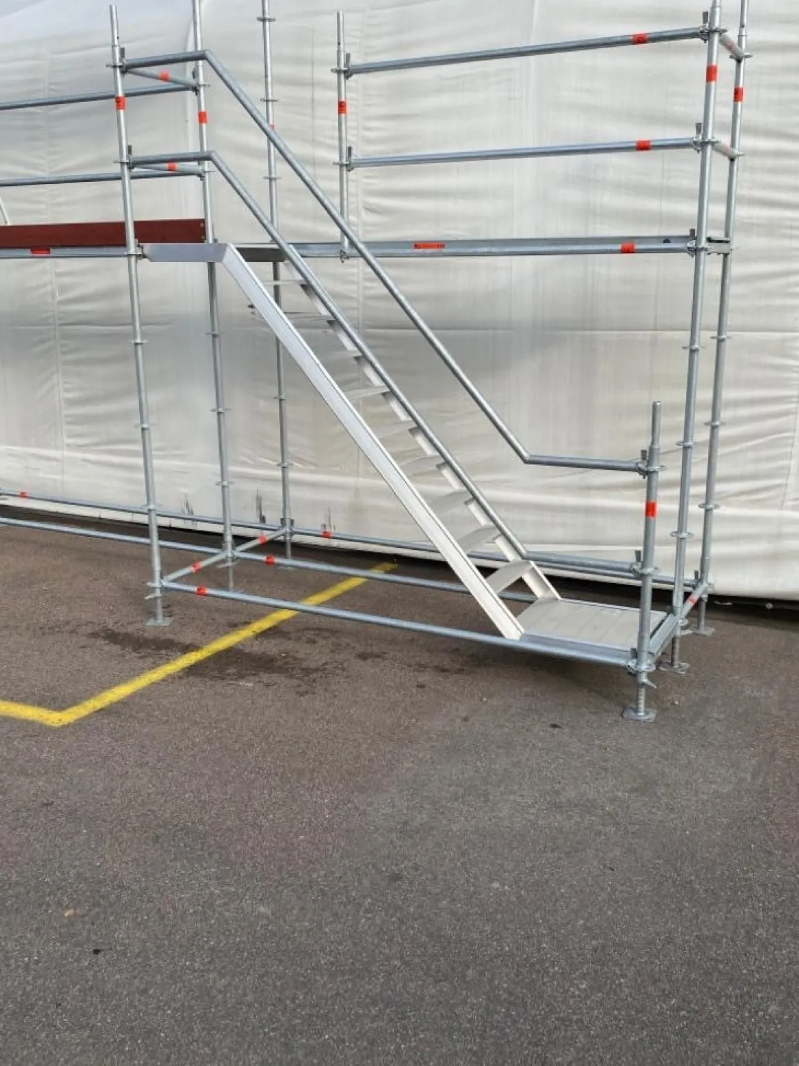 Byggställning modul stål 12x4 m