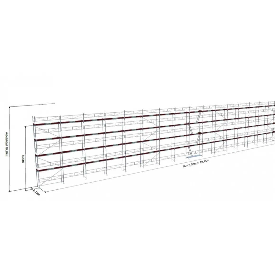 Byggställning RAM ALU 501m²