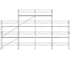 Byggställning RAM ALU 12x6 m med gaveltopp