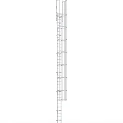 Fasadstege 10m inkl fallskydd