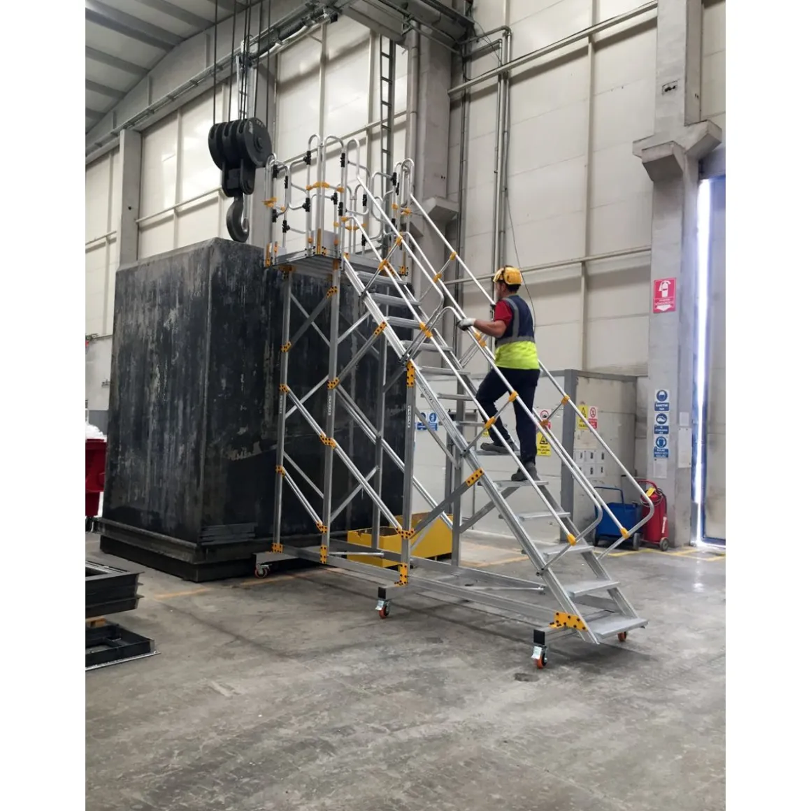 Flyttbar arbetsplattform Aluminium