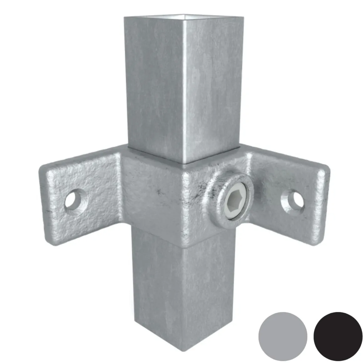Fyrkantskoppling 90gr fixering