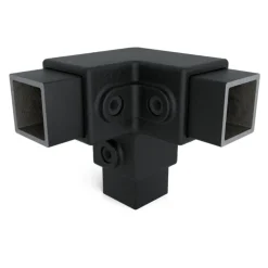 Fyrkantskoppling 3-vägs 90gr