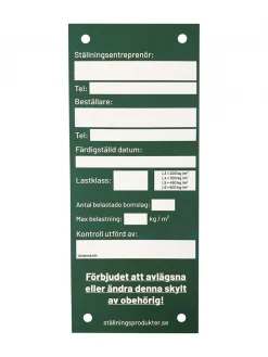 Grönskylt dubbelsidig