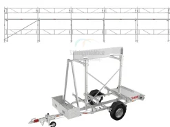 Ställningstrailer med 60m² Ramställning Alu
