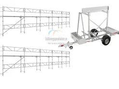 Ställningstrailer med 120m² Ramställning Alu
