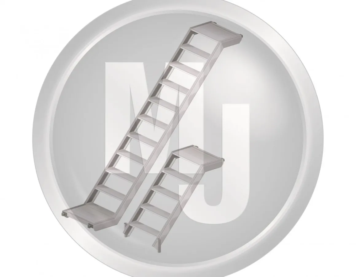 Ställningstrappa Aluminium 2.57 x 2.00 m
