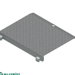 Överlappsplåt 0.63 m 2-plan